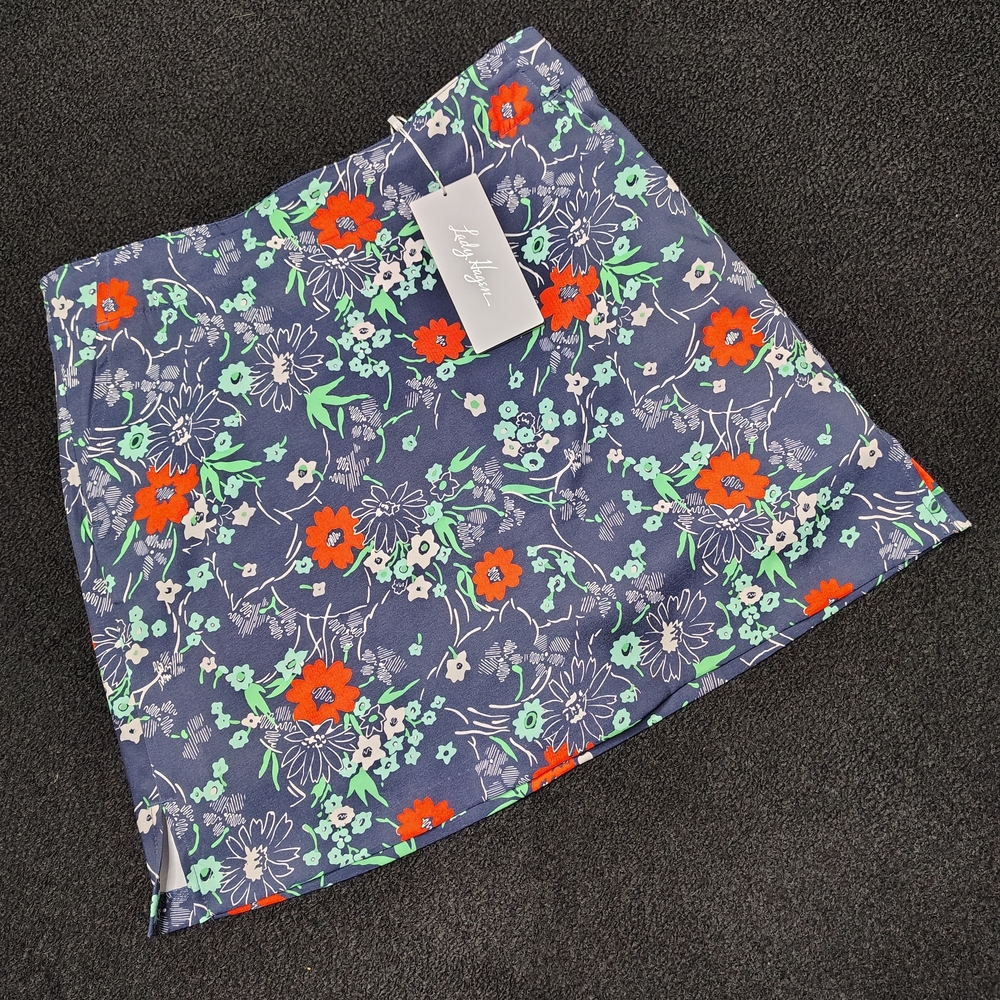 Lady Hagen Golf Skort Floral Print Navy Red Green Women's 4 Sporty Athletic NEW